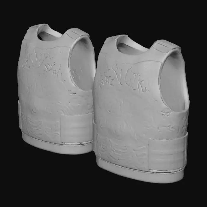3D model for White Ghost Karma Vest Design