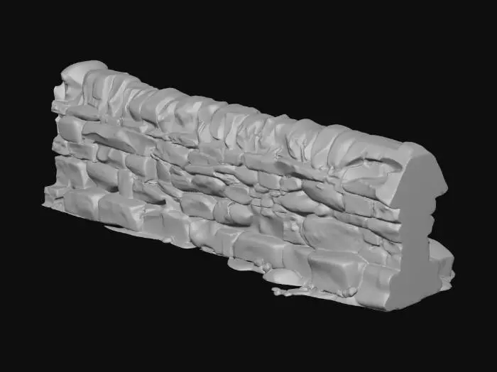 3D model for Stone Wall 01