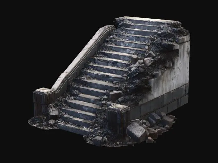 3D model for Crumbled Staircase
