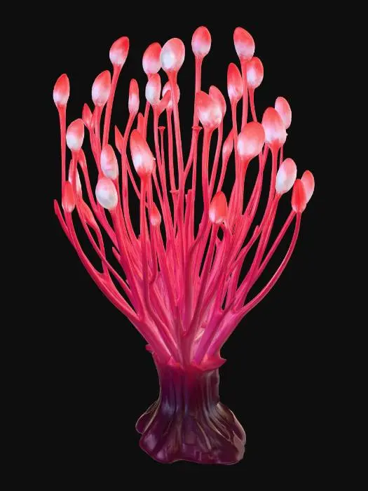 3D model for Red Alien Plant 07