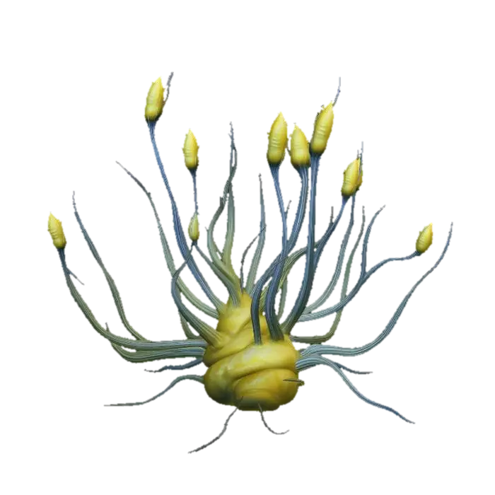 Alien Plant 04 - Edge 3D model, vytvořený pomocí AI