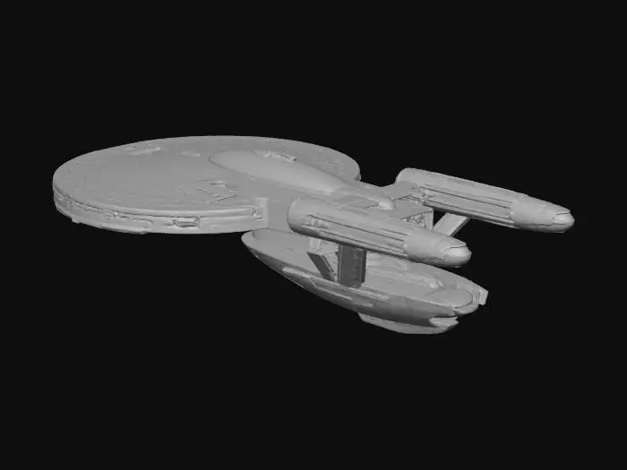 3D model for A starship inspired by star trek.