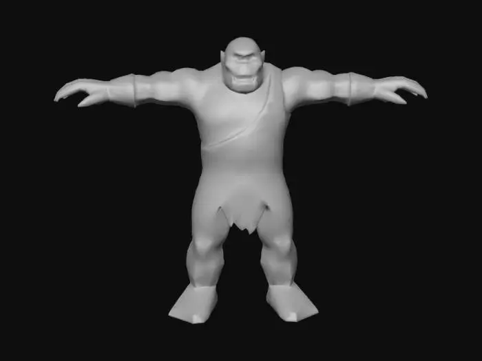 3D model for a cyclops (rpg character), PS2 graphics