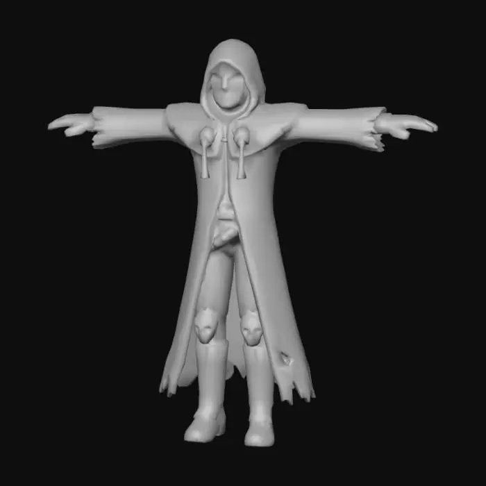 3D model for a cult fanatic (rpg character), PS2 graphics