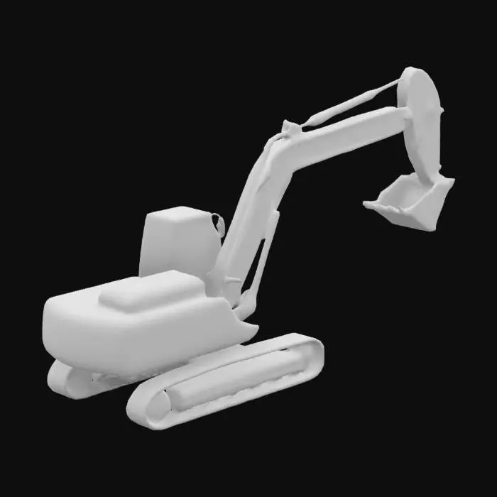 3D model for excavator