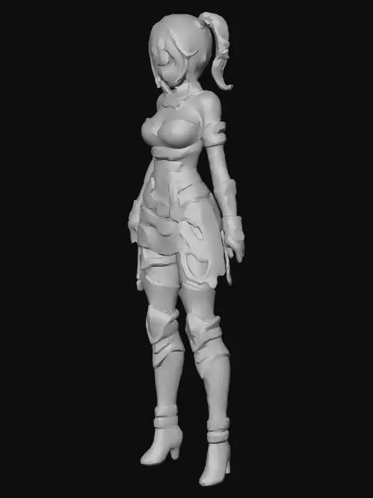 3D model for Darksteel Huntress