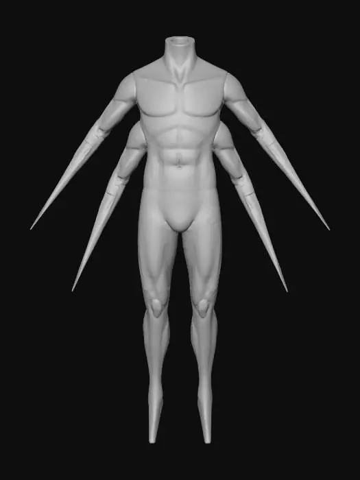 3D model for Red Stalker (Male)