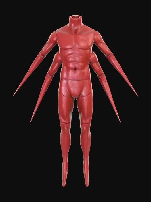 3D model for Red Stalker (Male)