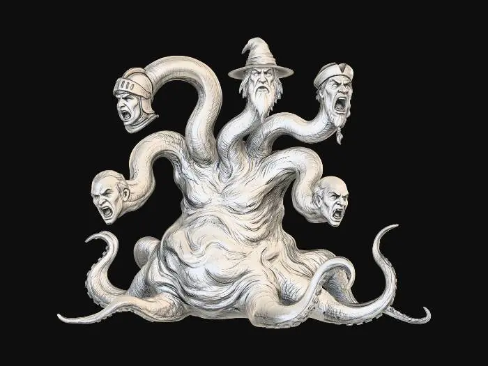 3D model for Hydra of the Many Faces