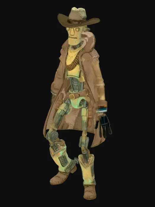 3D model for Clockwork Gunslinger