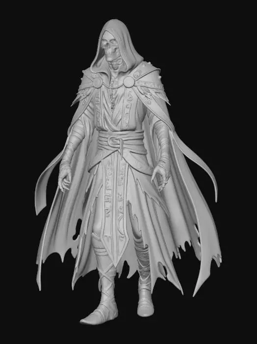 3D model for The Hooded Runecaster