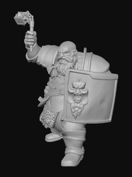3D model for Dwarven Defender