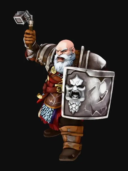 3D model for Dwarven Defender
