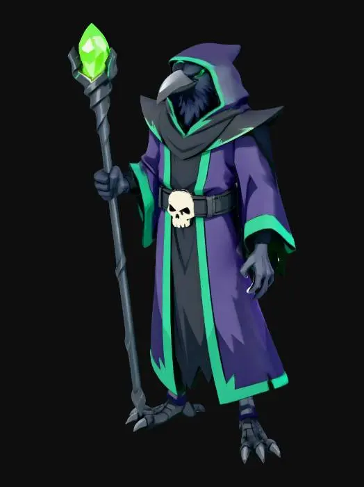 3D model for Raven Sorcerer