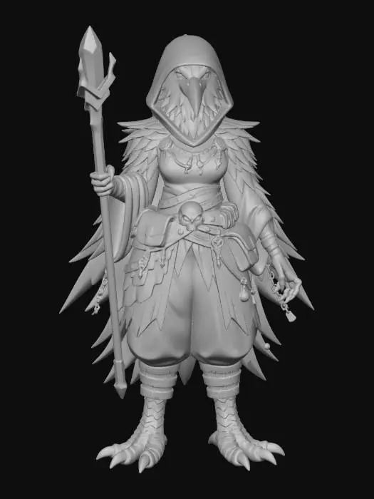 3D model for Raven Mage