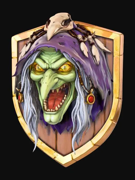 3D model for Wicked Witch Emblem