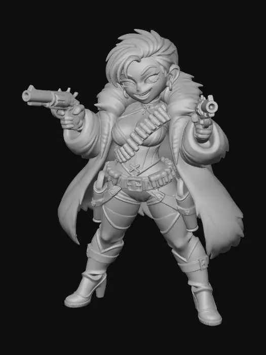 3D model for Fierce Gunslinger