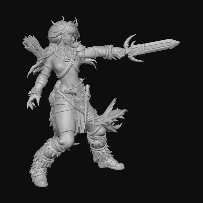 3D model for Warrior's Battlecry