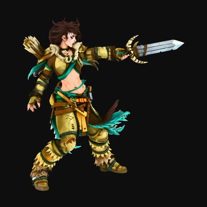 3D model for Warrior's Battlecry