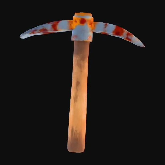 3D model for Rusty Pickaxe
