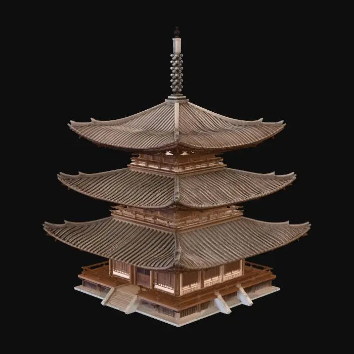 3D model for JAPANESE TEMPLE