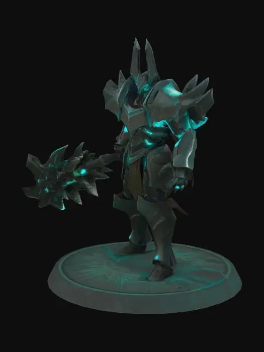 3D model for Dark Armored Warrior