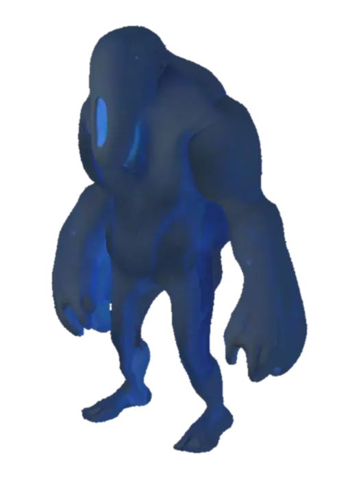 Flame Golem - Diablo 3D model, vytvořený pomocí AI