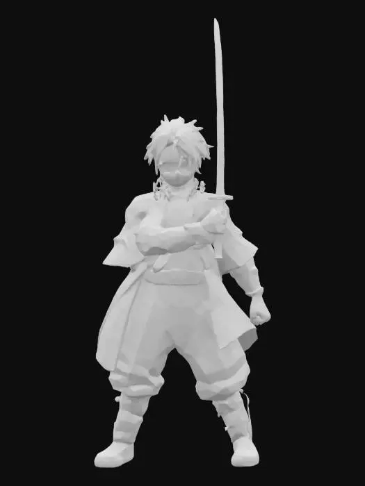3D model for Demon Slayer Warrior