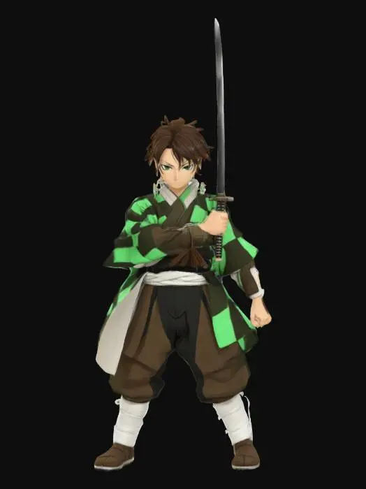 3D model for Demon Slayer Warrior