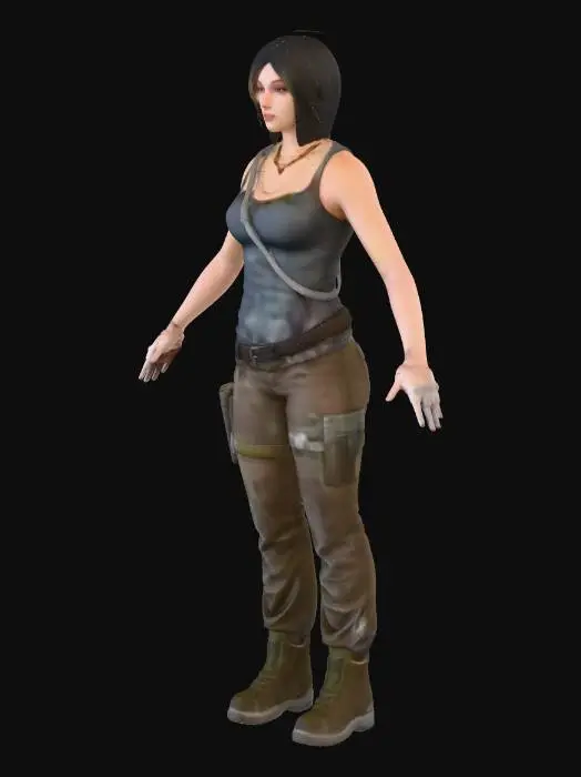 3D model for lara croft