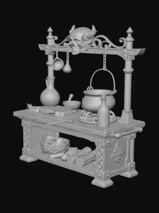 3D model for 魔界烹饪台