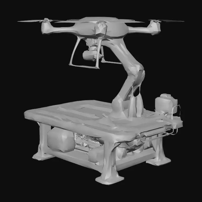 3D model for 战斗无人机工作台