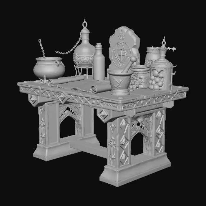 3D model for 魔界药剂台
