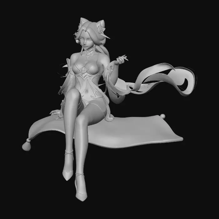3D model for 无人机魔毯貂蝉