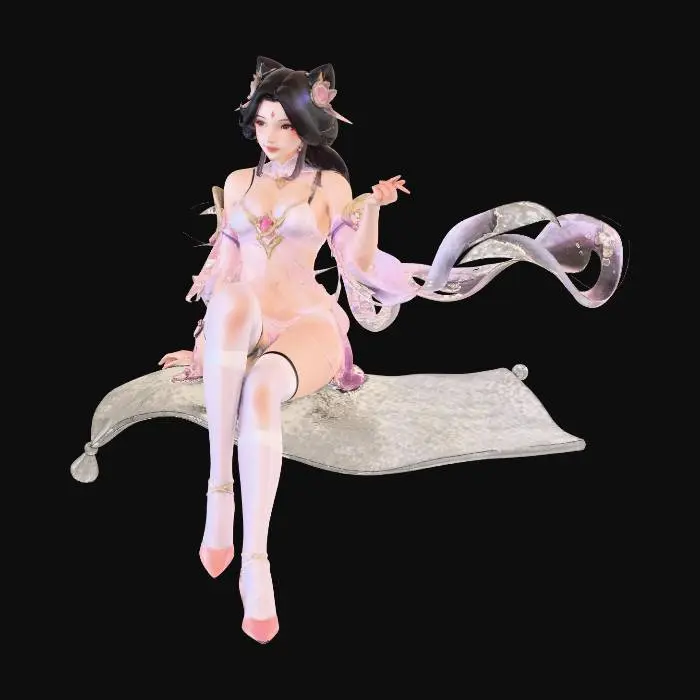 3D model for 无人机魔毯貂蝉