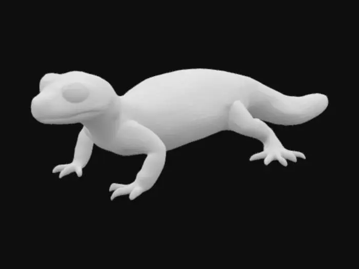 3D model for Siberian salamander a.k.a "Salamandrella keyserlingii"