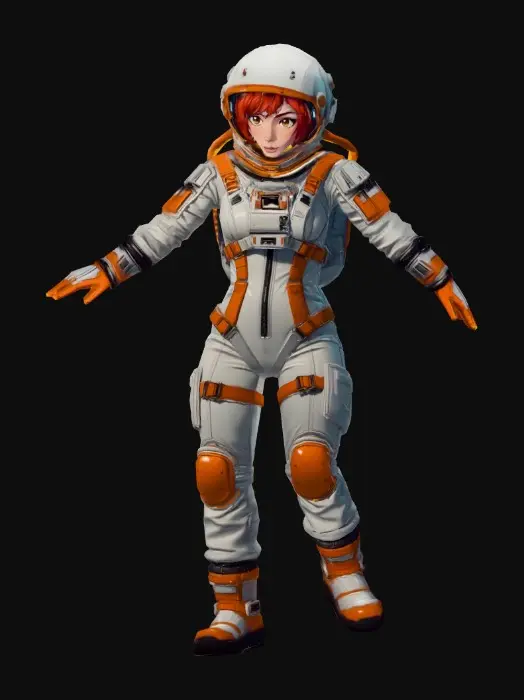 3D model for Crimson Astronaut