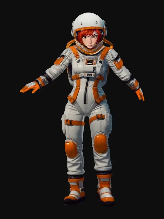 3D model for Crimson Astronaut