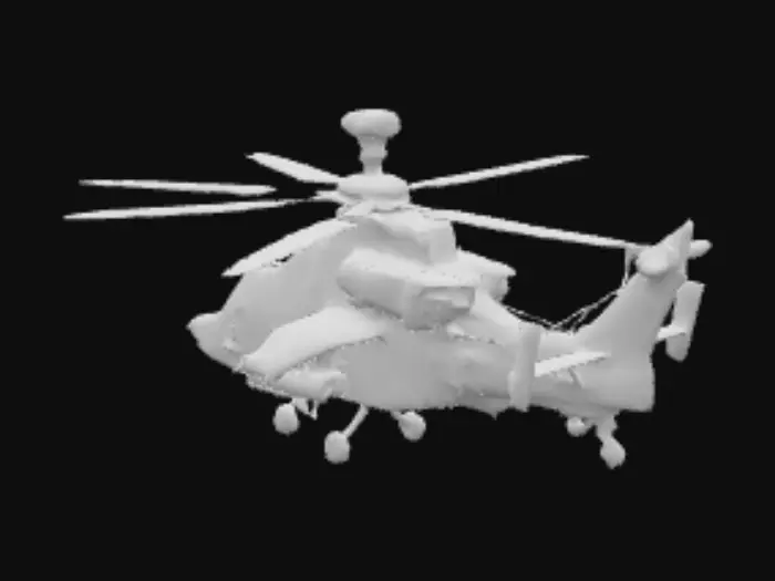 3D model for Helicopter in Flight