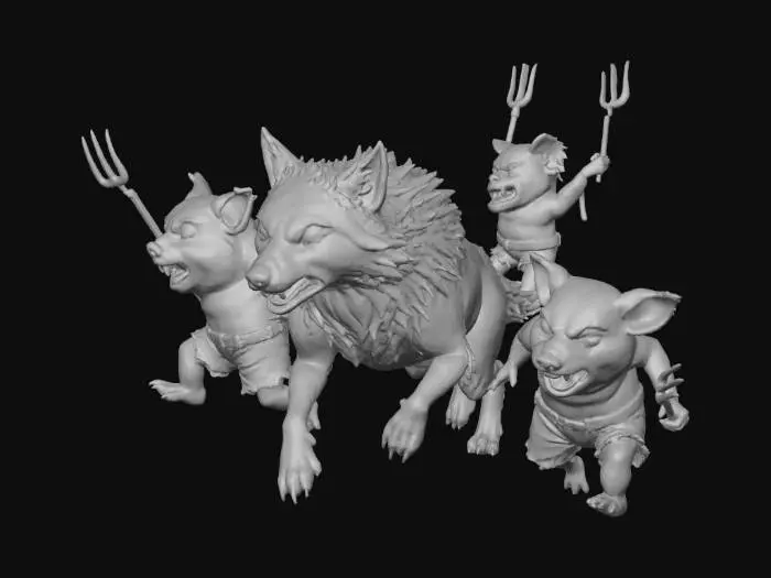 3D model for Piggy Pursuit