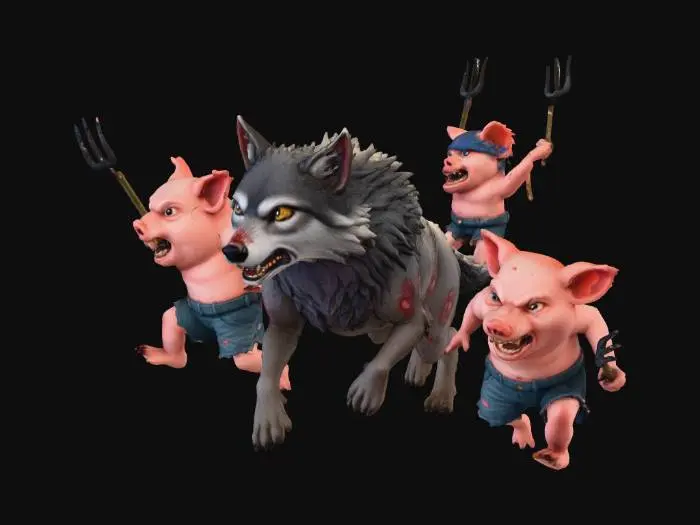 3D model for Piggy Pursuit