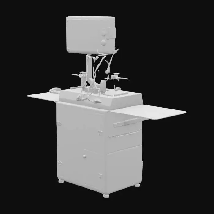 3D model for Industrial Sewing Machine with Touchscreen