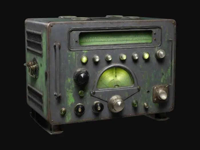 3D model for Vintage Radio Device