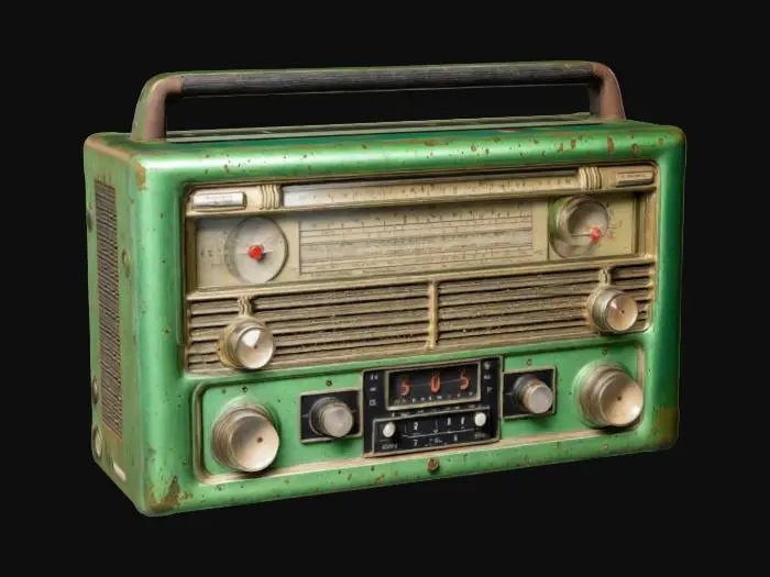 3D model for Vintage Audio Receiver