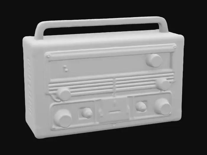 3D model for Vintage Audio Receiver