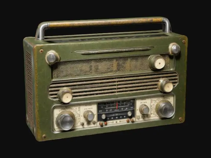 3D model for Vintage Audio Receiver