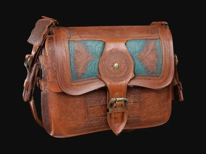 3D model for Leather Satchel