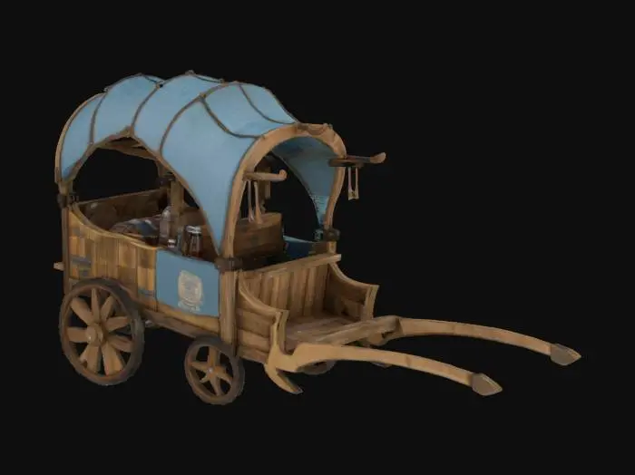 3D model for Rustic Wishing Well