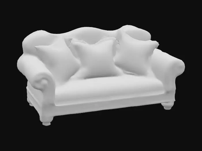 3D model for Vintage Elegance Sofa