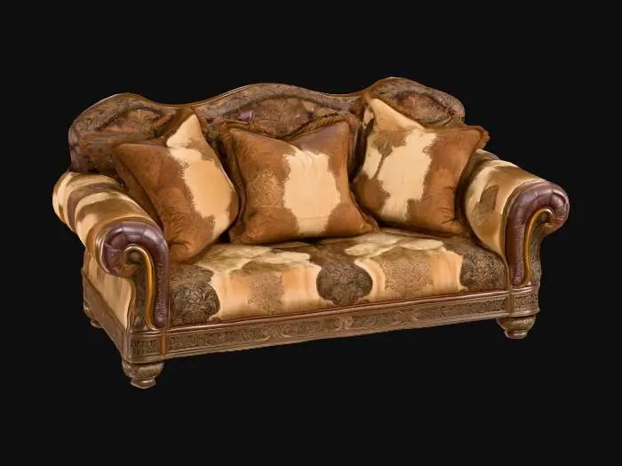3D model for Vintage Elegance Sofa